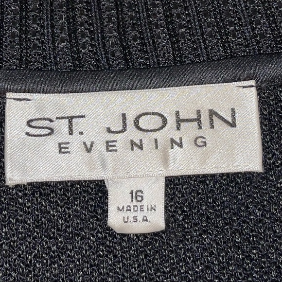 St John Evening Woman Knit Top Size 16 - Picture 8 of 8